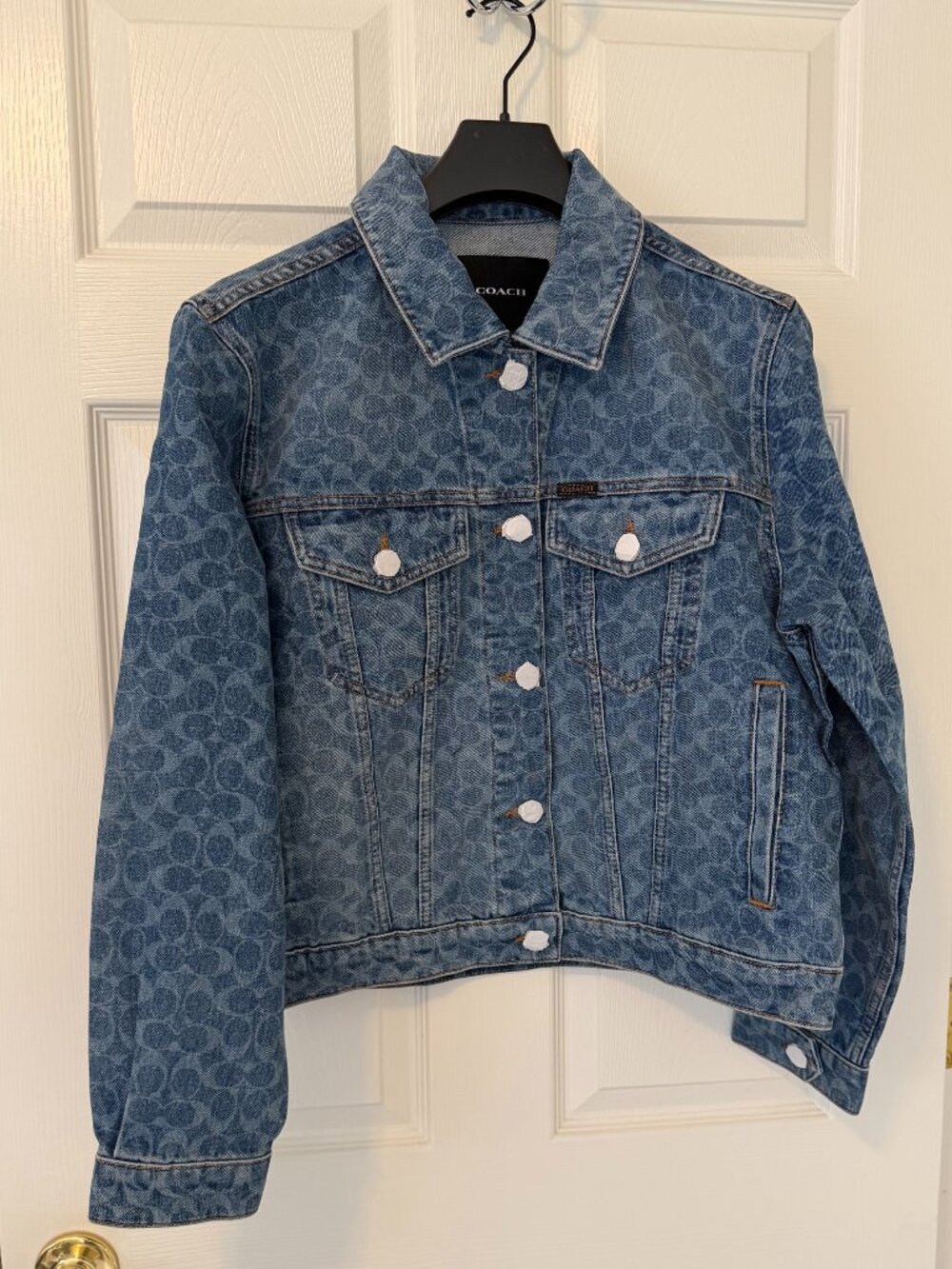 COACH Signature Denim Trucker Jacket